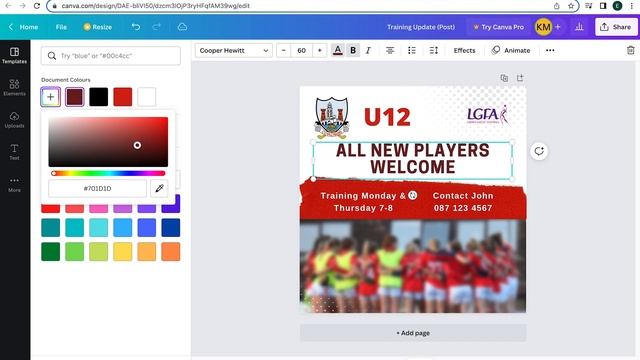 How to edit text and font's in Canva смотреть онлайн