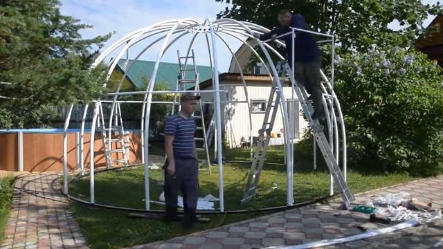 Круглый павильон, диаметр 5,5м смотреть онлайн