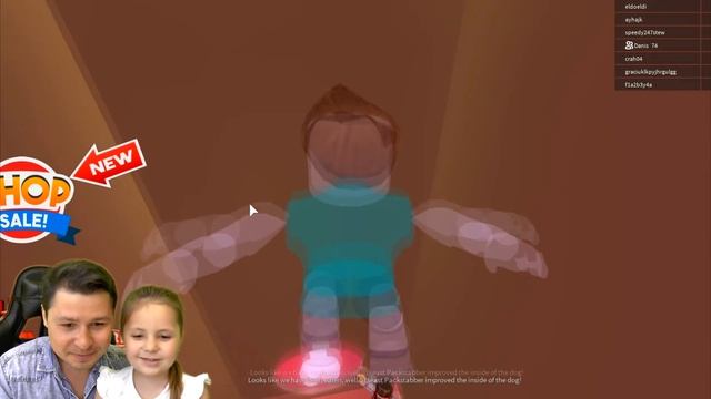 ЗЛАЯ СОБАКА в ROBLOX! Папа и Варя убегают от Собаки веселый летсплей для детей KIDS CHILDREN смотреть онлайн
