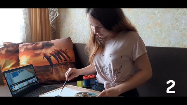 9 простых техник рисования акварелью// 1 ЧАСТЬ. смотреть онлайн
