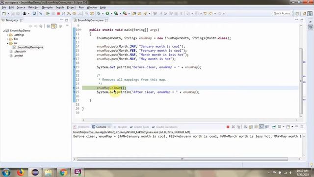 Java EnumMap clear() method | EnumMap in Java смотреть онлайн