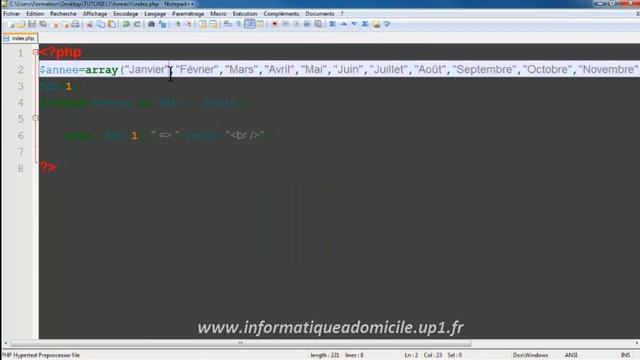 PHP: Foreach et tableaux associatifs смотреть онлайн