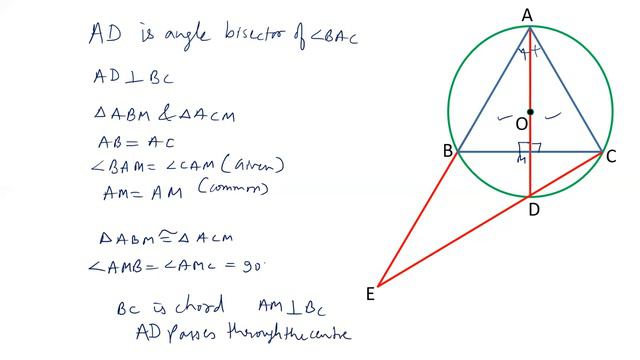 ABC is an equilateral triangle. AD is angle bisector. AB and CD extended meet each other at point E смотреть онлайн