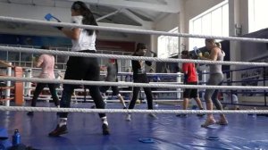 УТС женской сборной по боксу с тренажером Эвник