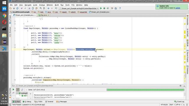 ESpark Adarsh Java8 12_Stream_sort(Custom Object Sorting in Set List Map custom Comparator)Example смотреть онлайн