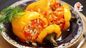 ПЕРЕЦ, фаршированный ОВОЩАМИ с РИСОМ. Вкусный рецепт овощного блюда
