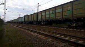 ВЛ11-655А с грузовым составом на станции Шарапова-охота.