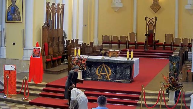 Поклонение Пресвятым Дарам и Св. Месса 16.09.2023 в 12:00 смотреть онлайн