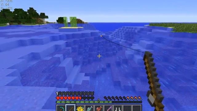 Выживание в мире Minecraft #7 - Удочку удочкой о_О смотреть онлайн