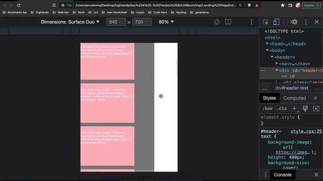 Building a Landing page using HTML5, CSS3, Flexbox,Bootstrap & Animate.css-Part 6 -Responsive Image смотреть онлайн