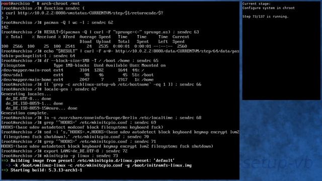 Arch Linux installation recording to kernel 5.4.0-arch1-1 (testing) смотреть онлайн