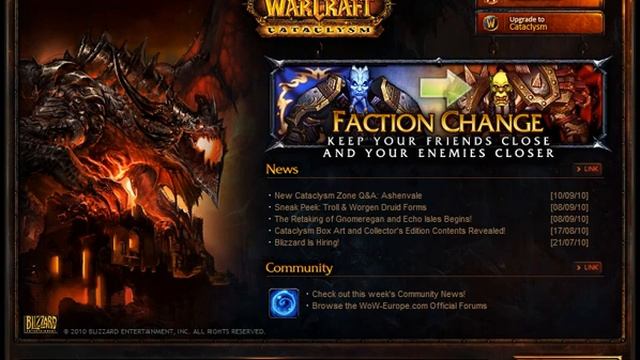 World Of Warcraft - Cataclysm Launcher смотреть онлайн