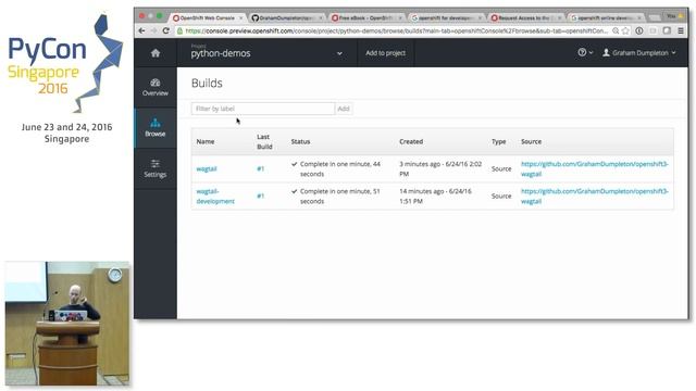 Lightning Talk: Openshift - PyConSG 2016 смотреть онлайн