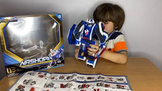 Видео Доминика : обзор трансформер Geo mecha (Гео мека) 3в1 Nashorn (носорог) смотреть онлайн