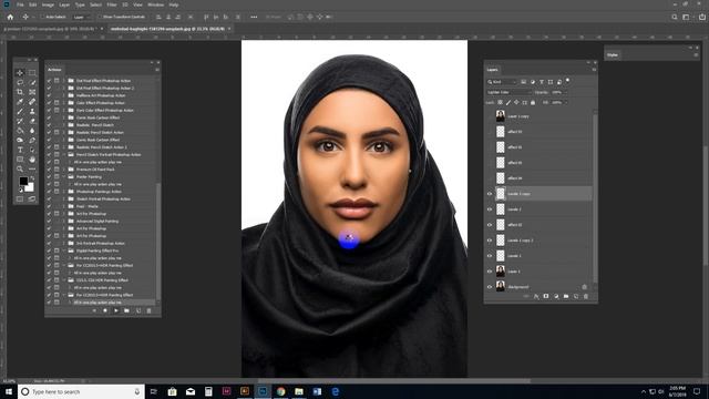 How usage HDR Painting Effect Photoshop Action tips смотреть онлайн
