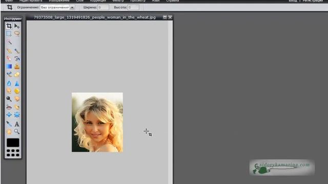 Как уменьшить и обрезать фото. Онлайн-фотошоп.mp4 смотреть онлайн