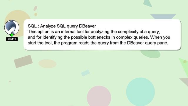 SQL : Analyze SQL query DBeaver смотреть онлайн