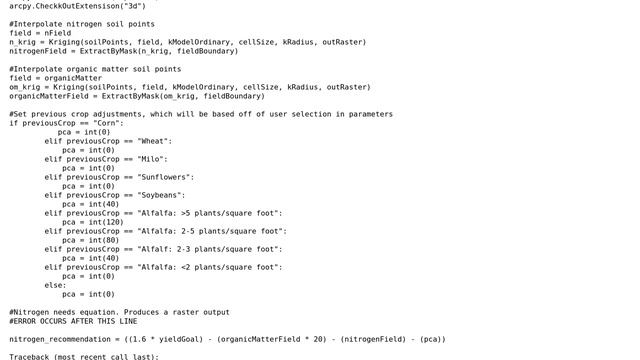 Raster error 'TypeError: Can't multiply sequence by non-int of type 'float' when creating Arcmap... смотреть онлайн