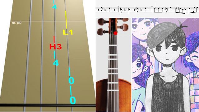 Omori - Bo en; My time Tab Violín Tutorial - Play Along смотреть онлайн