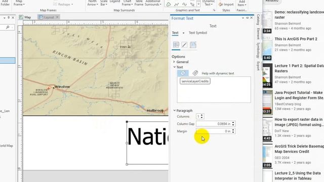 Removing dynamic basemap credits in ArcGIS Pro смотреть онлайн