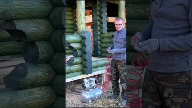 Профессиональная подготовка деревянного бруса к покраске смотреть онлайн