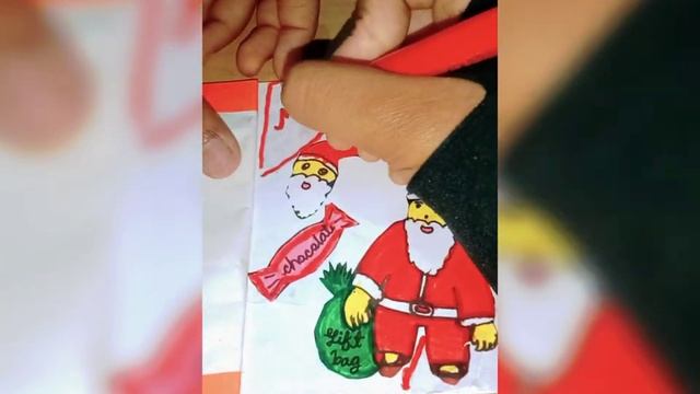my new Christmas mini notebook/❤️three days challenge / stickers and sketch pen drawing/✨❤️✨✨ смотреть онлайн