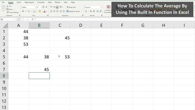 How To Calculate The Average In Excel Using The Average Function (Formula) In Excel Explained смотреть онлайн