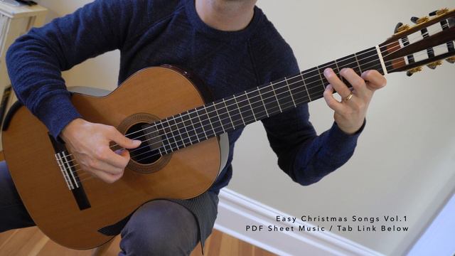 O Come, O Come Emmanuel - Easy Christmas Songs for Fingerstyle or Classical Guitar смотреть онлайн