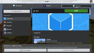 New UI servers in minecraft preview(part 2) смотреть онлайн