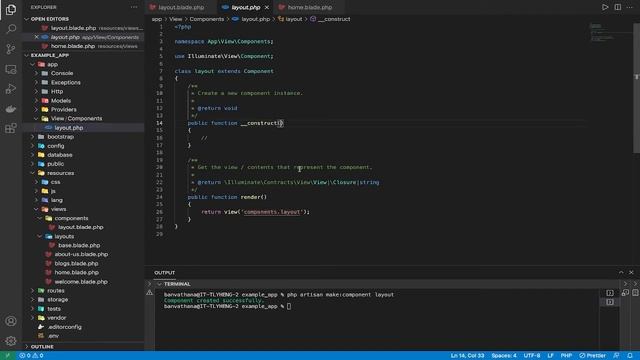 Laravel 8 for beginners: Blade component and slot. смотреть онлайн
