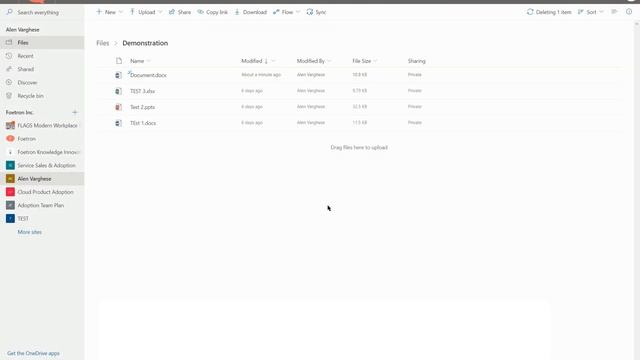How to delete files from OneDrive for Business browser portal? смотреть онлайн