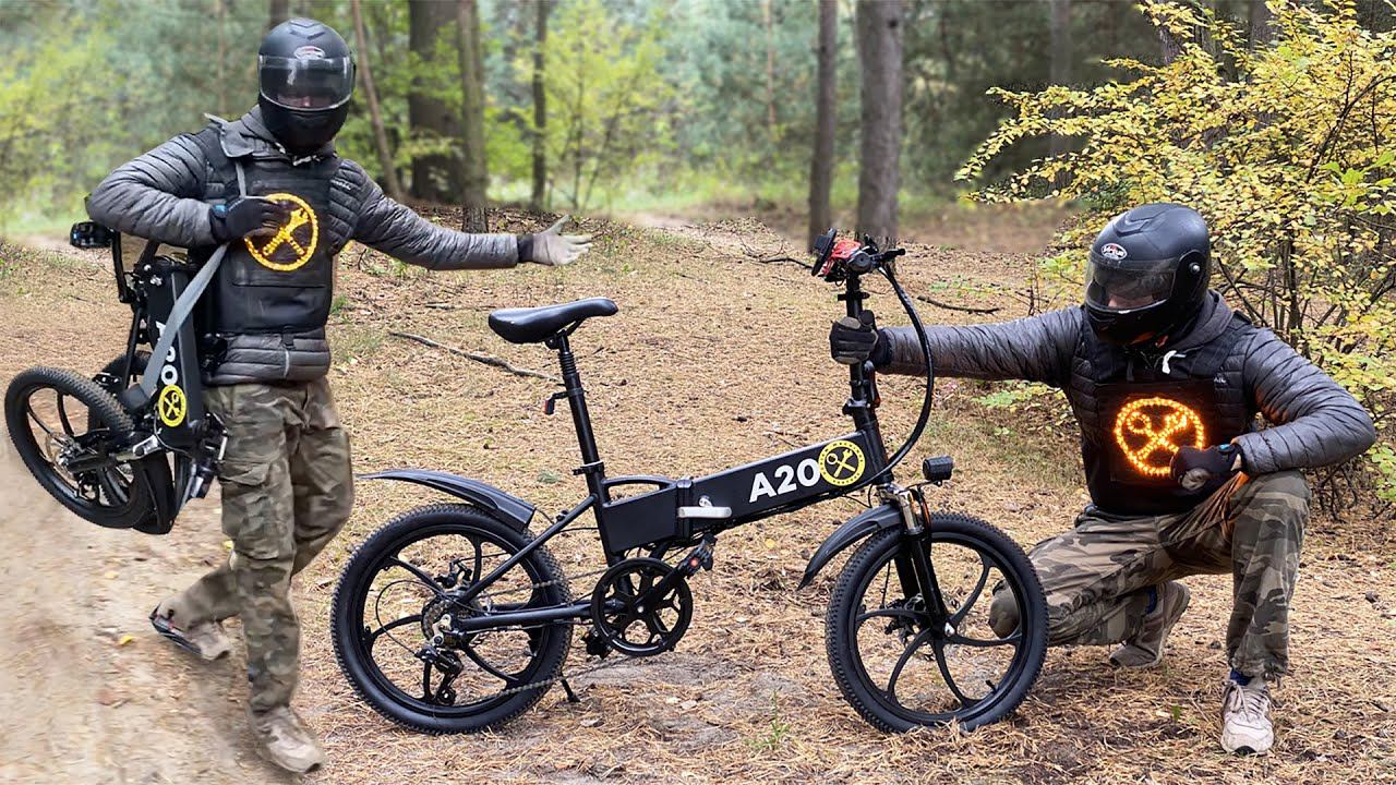 Мини электровелосипед! Ношу как рюкзак, а едет как большой! ADO A20 смотреть онлайн