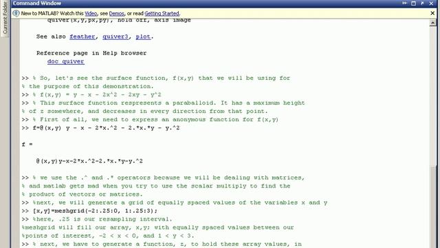 How to use MATLAB to visualize a vector field! смотреть онлайн