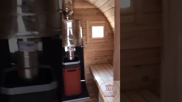 ● Баня бочка из КЕДРА мини смотреть онлайн