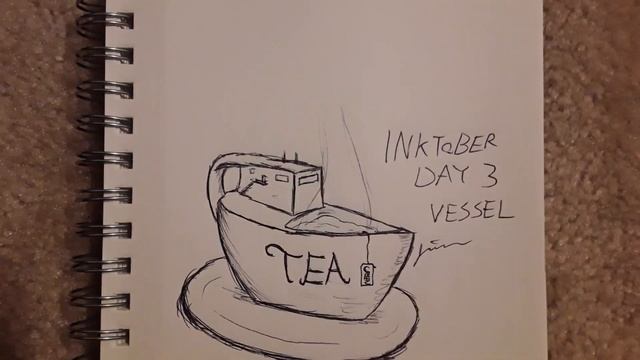 Inktober 2021: Day 3: Vessel (Drawing) [Timelapse] смотреть онлайн