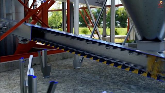 3D-анимация работы зернового элеватора смотреть онлайн
