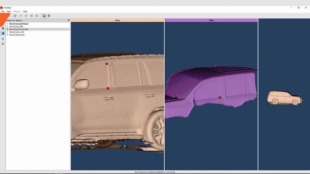 Scanning and processing 3D model of Lexus SUV with Thor3D scanner смотреть онлайн