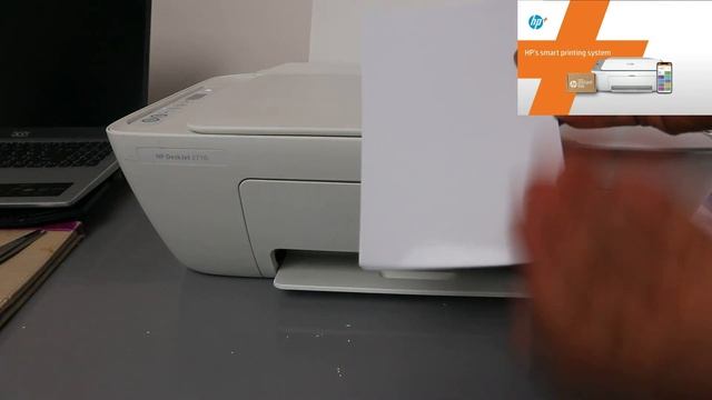 How to Load Photo Paper in HP Deskjet 2710e, 2722e ,2755e Printer смотреть онлайн