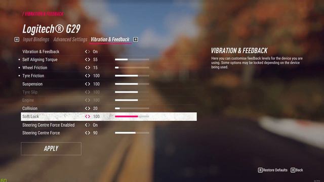 Dirt Rally 2.0 - Force Feedback Settings And Toughts - Logitech G29