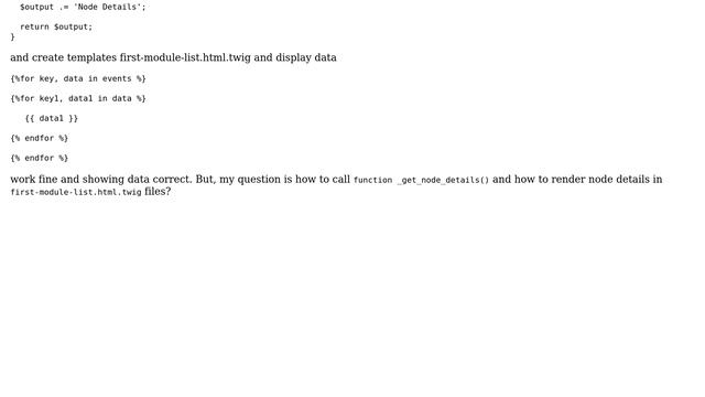 Drupal: How to display node details and call function in \*.html.twig? смотреть онлайн