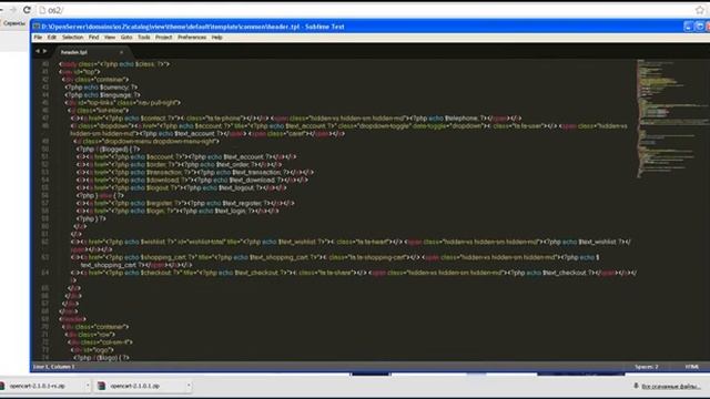 Opencart 2. Как удалить меню с главной страницы Opencart 2 правкой кода смотреть онлайн