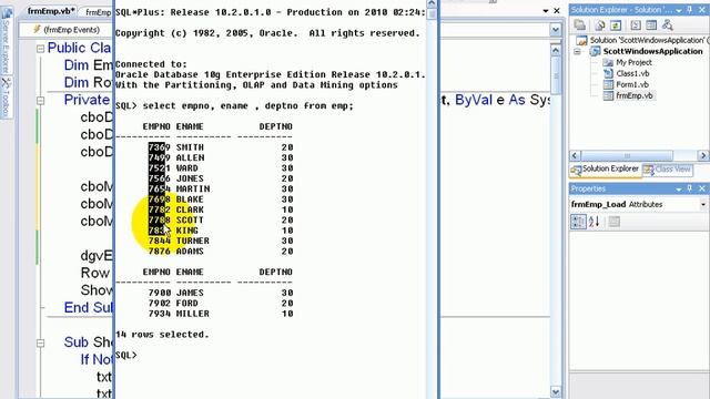 Course ADO NET Application VB NET+Oracle Database Lesson14WorkingWithFK смотреть онлайн