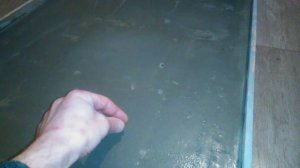Обогреватель из осколков плитки, и нихромовой спирали, залит наливным полом