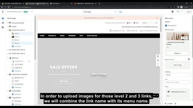 #9 - How to set up A Different Mobile Menu in Ella - Multipurpose Shopify Theme OS 2.0? смотреть онлайн
