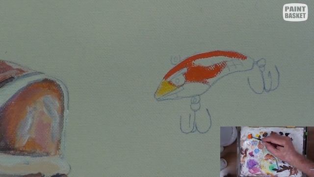 How to Paint a Fish in Acrylic Time Lapse смотреть онлайн