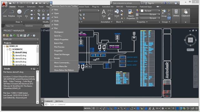 AutoCAD Electrical 2015 Tutorial | Quick Access Toolbar смотреть онлайн
