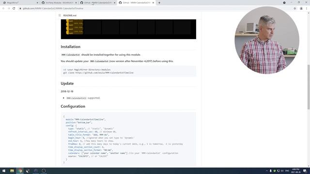 Putting Our CALENDAR On Our Magic Mirror