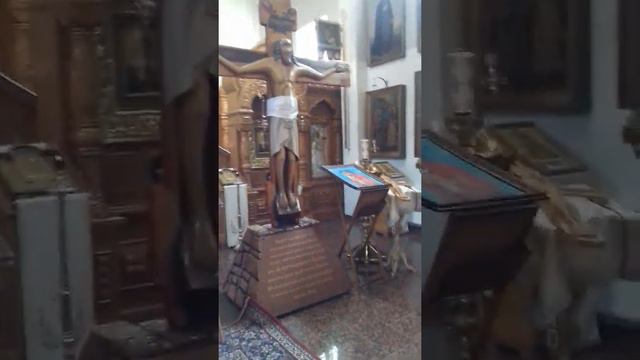 Молебен в Ноао Валаамском монастыре.