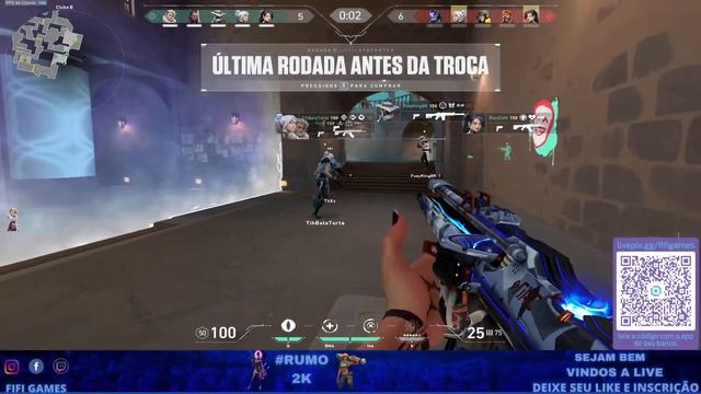 LIVE DE VALORANT #53 (JOGANDO COM AMIGOS E INSCRITOS) смотреть онлайн