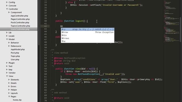 CakePHP 2.5.4 Basics Tutorial for Beginners - Blog Application - 22 - Login and Logout in CakePHP смотреть онлайн